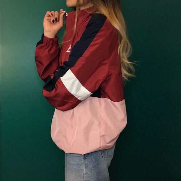 FILA Half-Zip windbreaker (maroon/pink) - Picture 4 of 4